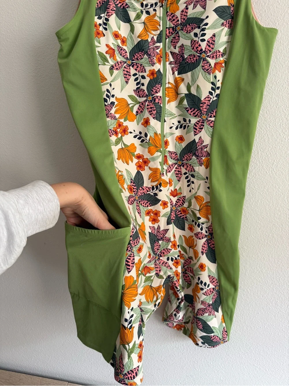 Coolibar Palm Plaza Knee Swimsuit Shorts UPF 50+‎ Sun Protection Modest Sz XL